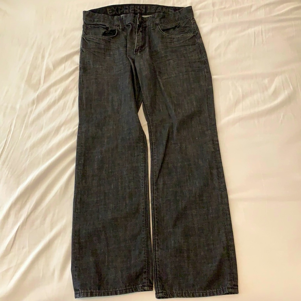 black and gray, Express jeans, men’s